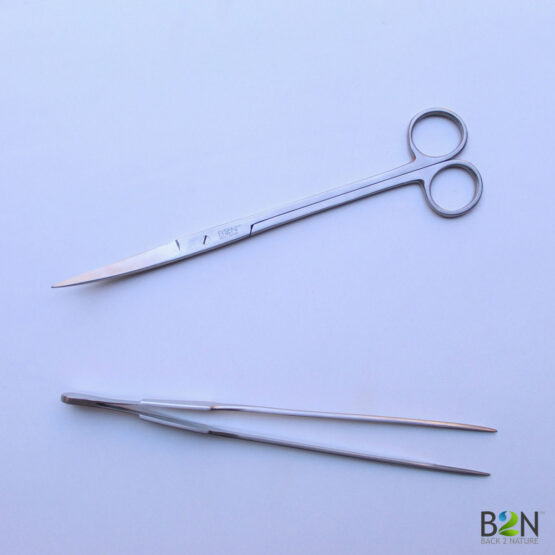 Prime Series Curved Scissors + Prime Series Needle Tweezers